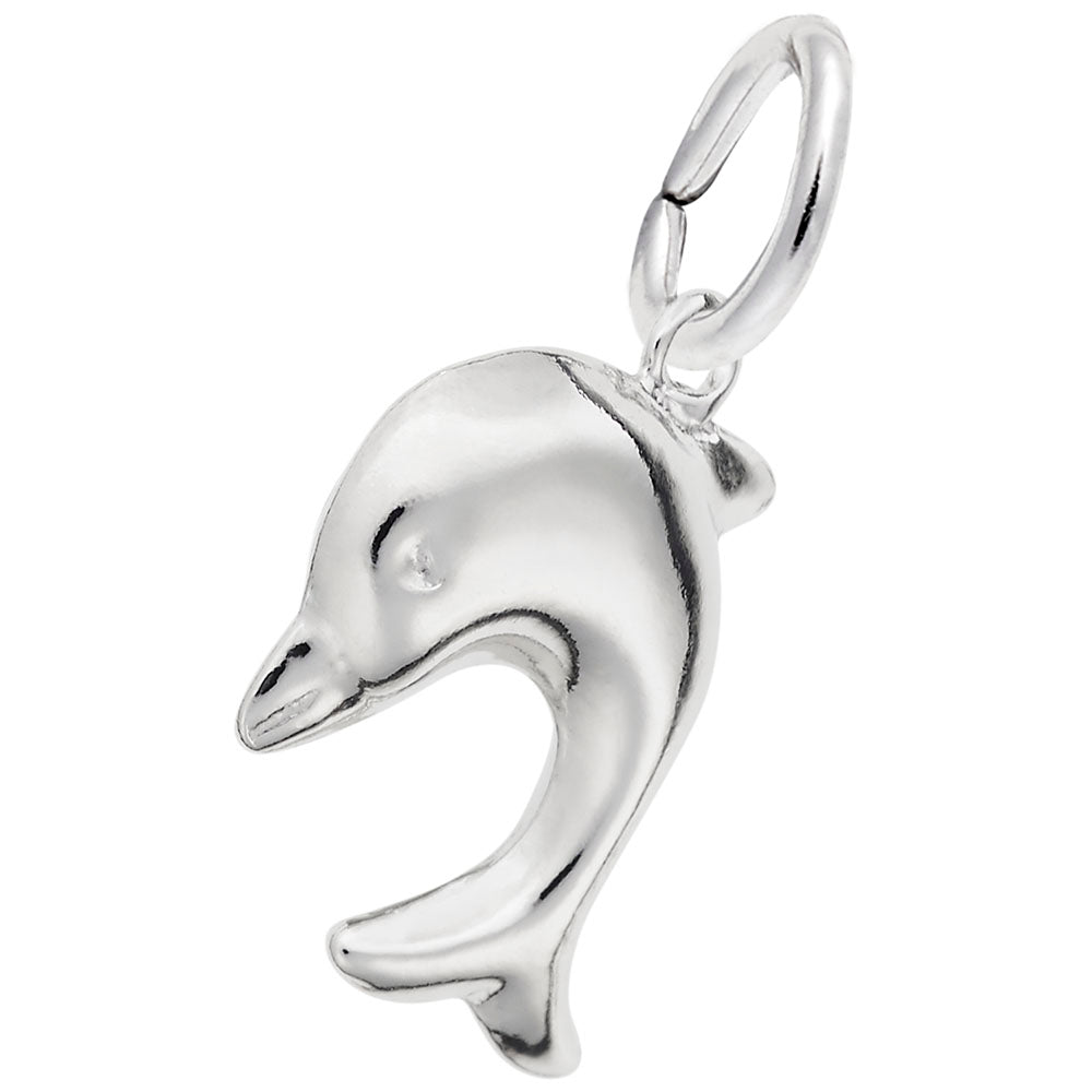 Diving Dolphin Charm - Nautical Sea Life Jewelry for Ocean Lovers 2295