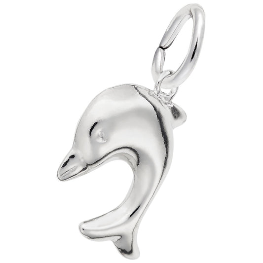Diving Dolphin Charm - Nautical Sea Life Jewelry for Ocean Lovers 2295