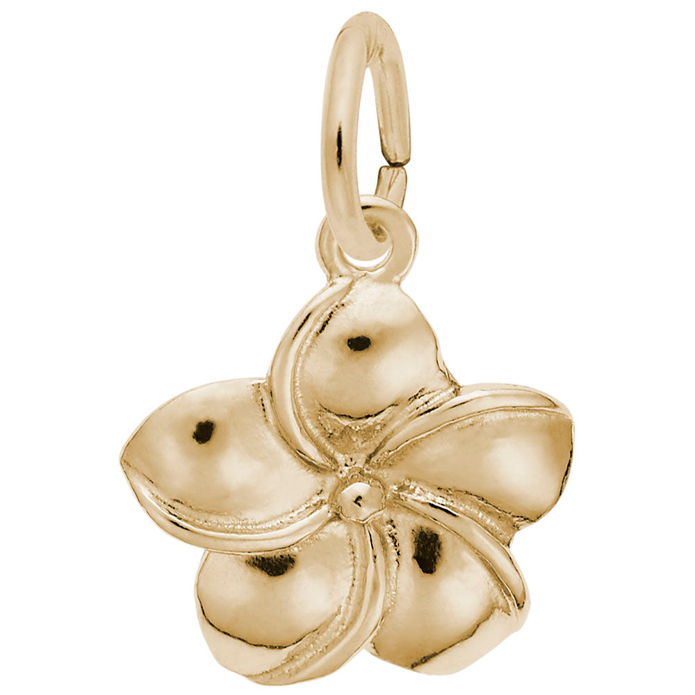 Plumeria Flower Charm for Hawaii Travel - Tropical Jewelry Gift 2304