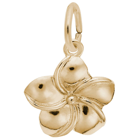 Plumeria Flower Charm for Hawaii Travel - Tropical Jewelry Gift 2304