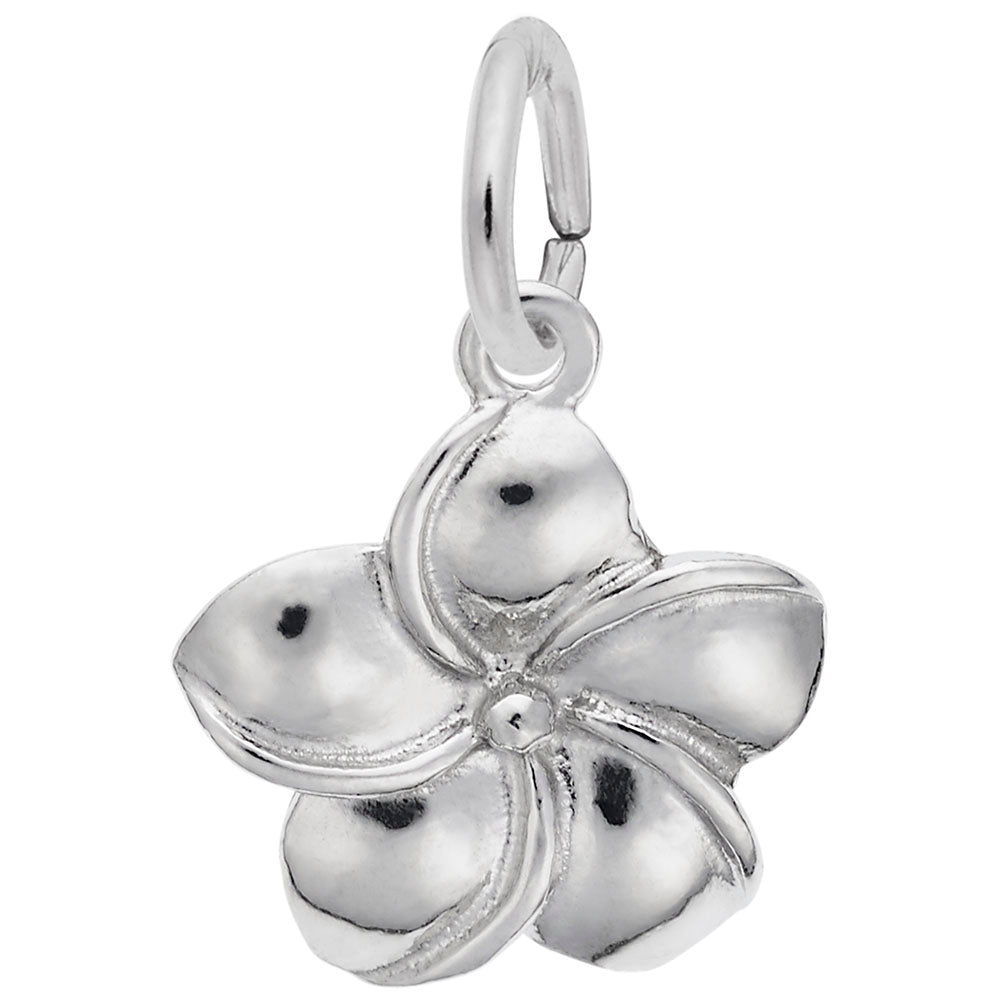 Plumeria Flower Charm for Hawaii Travel - Tropical Jewelry Gift 2304