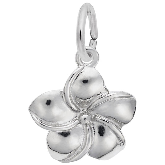 Plumeria Flower Charm for Hawaii Travel - Tropical Jewelry Gift 2304