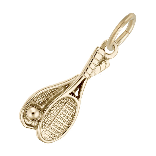 Tennis Racquet Pair Charm