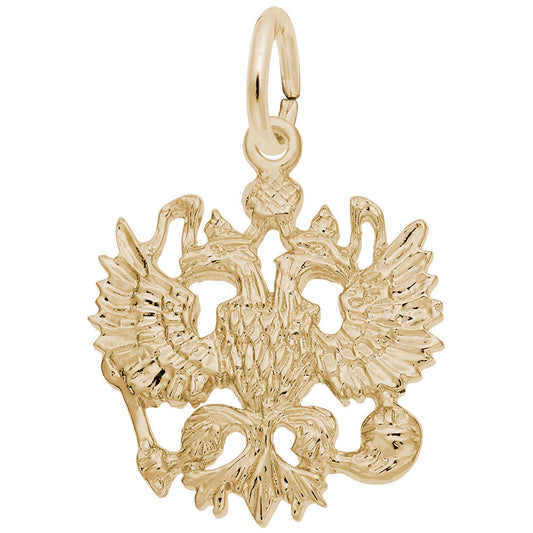 Russian Eagle Charm - Unique Mythical Animal Jewelry for Collectors 2325