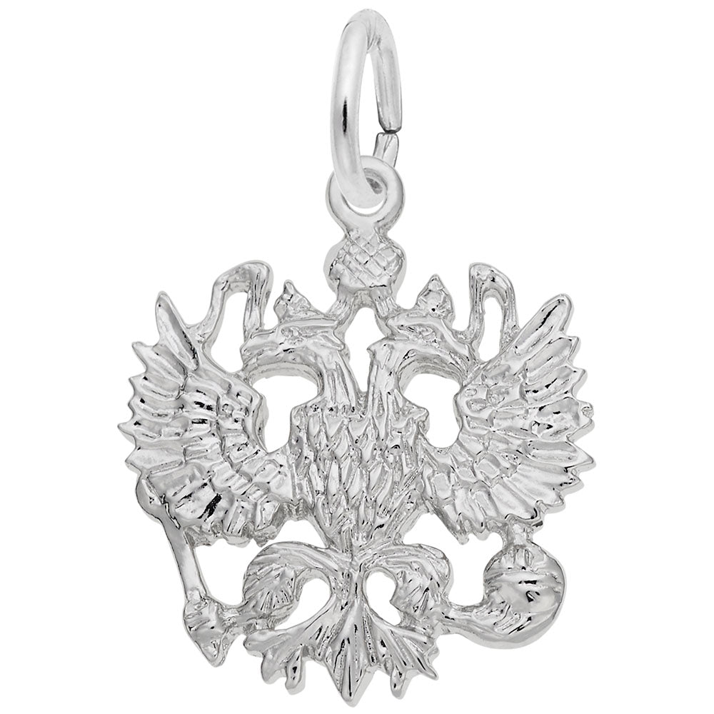 Russian Eagle Charm - Unique Mythical Animal Jewelry for Collectors 2325