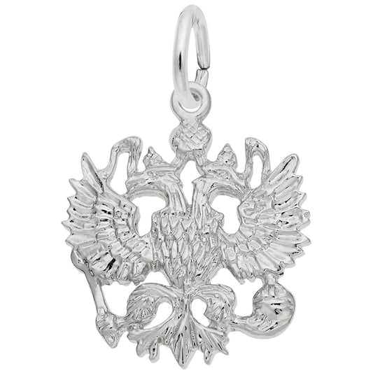 Russian Eagle Charm - Unique Mythical Animal Jewelry for Collectors 2325