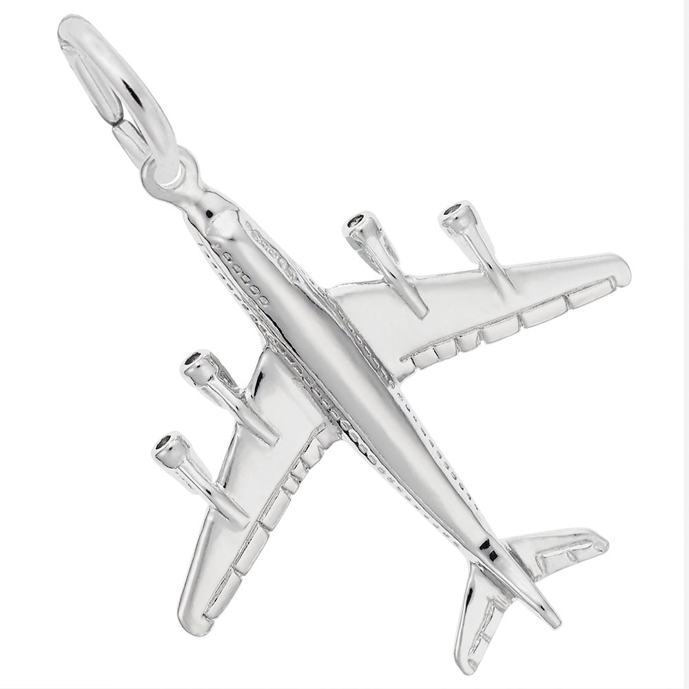 747 Jumbo Jet Charm - Aviation Jewelry for Travel Enthusiasts 2326