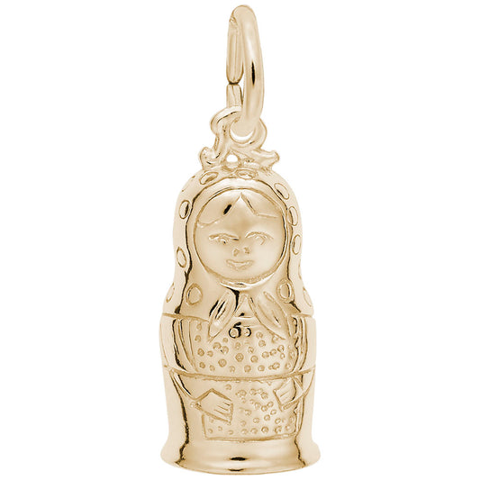 Matryoshka Doll Charm - Russian Travel Souvenir Jewelry Gift 2328
