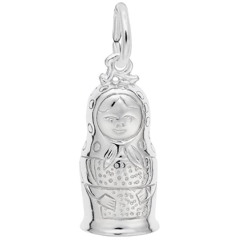 Matryoshka Doll Charm - Russian Travel Souvenir Jewelry Gift 2328