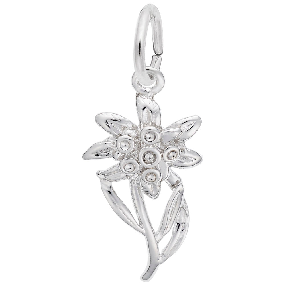 Edelweiss Flower Charm for Travel Lovers - Unique International Gift 2339