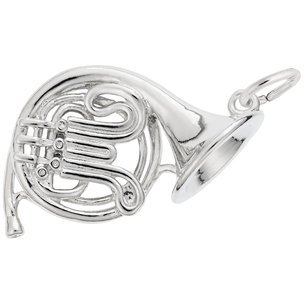 French Horn Charm - Musical Instrument Jewelry for Music Lovers 2344