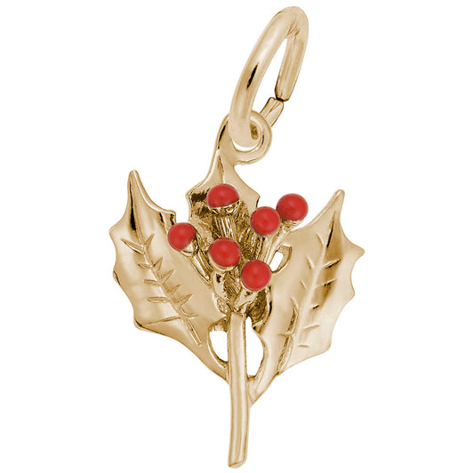Christmas Holly Charm - Festive Holiday Jewelry for All Occasions 2349