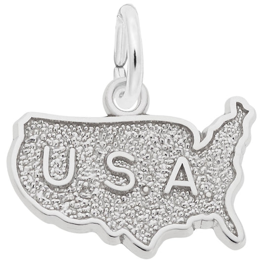 U.S.A Map Charm