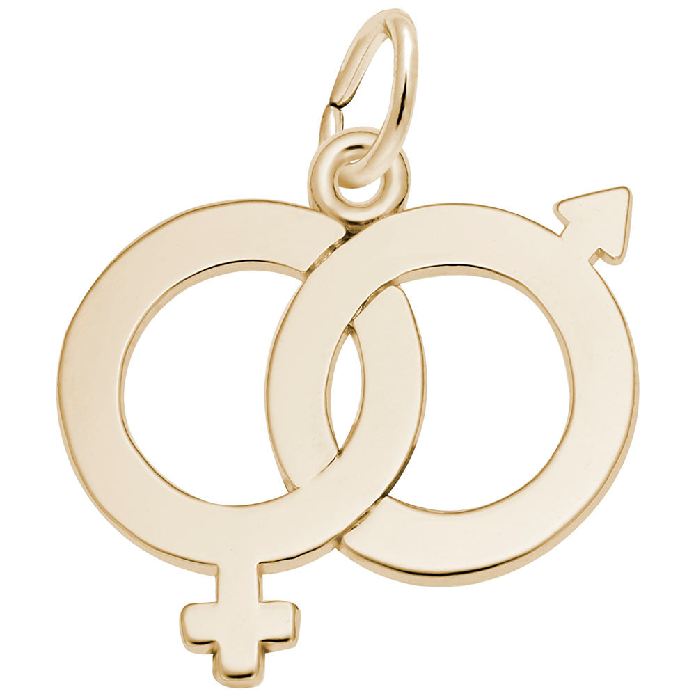 Male Female Symbol Charm for Baby - Family & Friendship Jewelry 2356