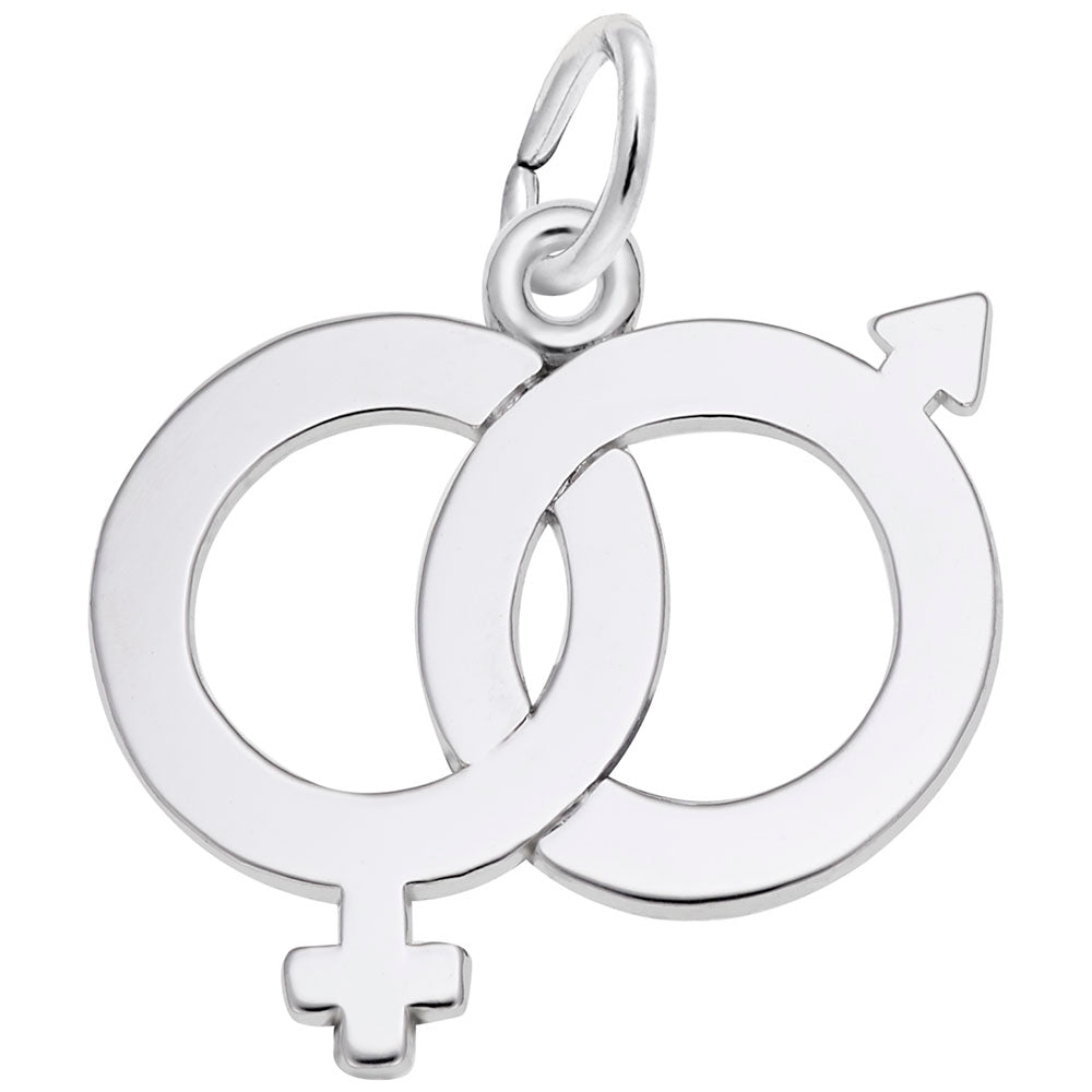Male Female Symbol Charm for Baby - Family & Friendship Jewelry 2356