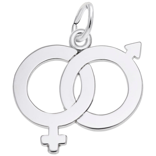 Male Female Symbol Charm for Baby - Family & Friendship Jewelry 2356