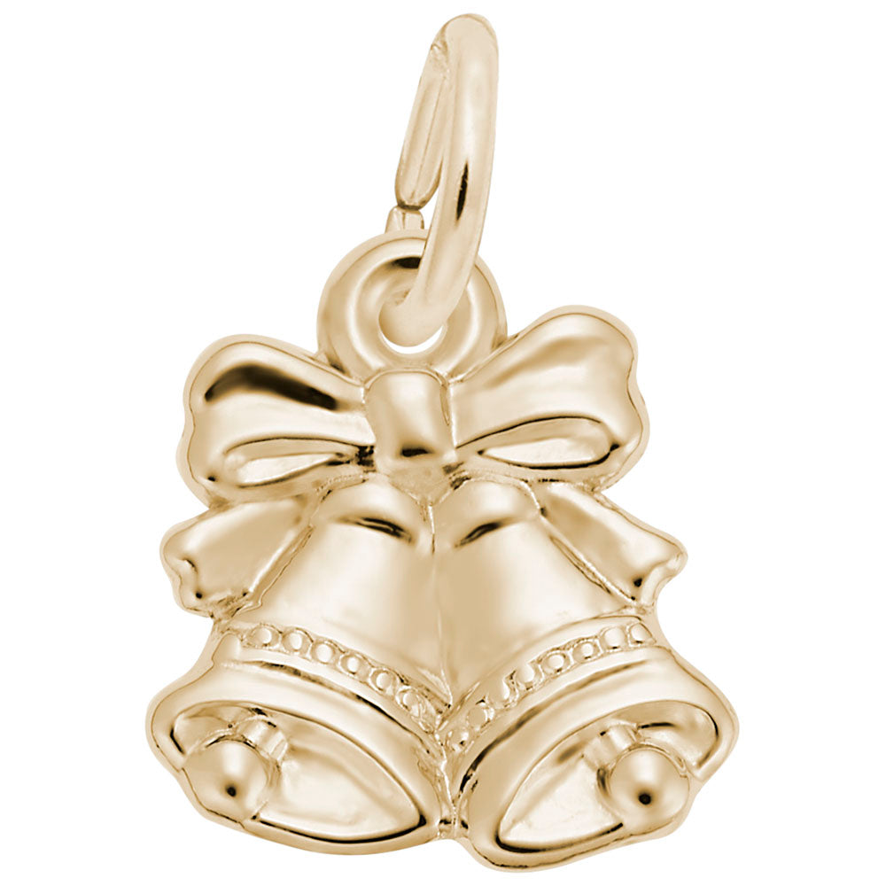 Christmas Bells Charm for Weddings - Elegant Holiday Jewelry 2363