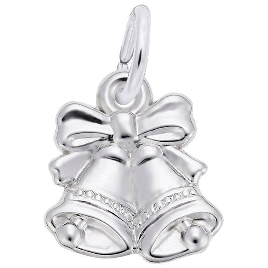 Christmas Bells Charm for Weddings - Elegant Holiday Jewelry 2363