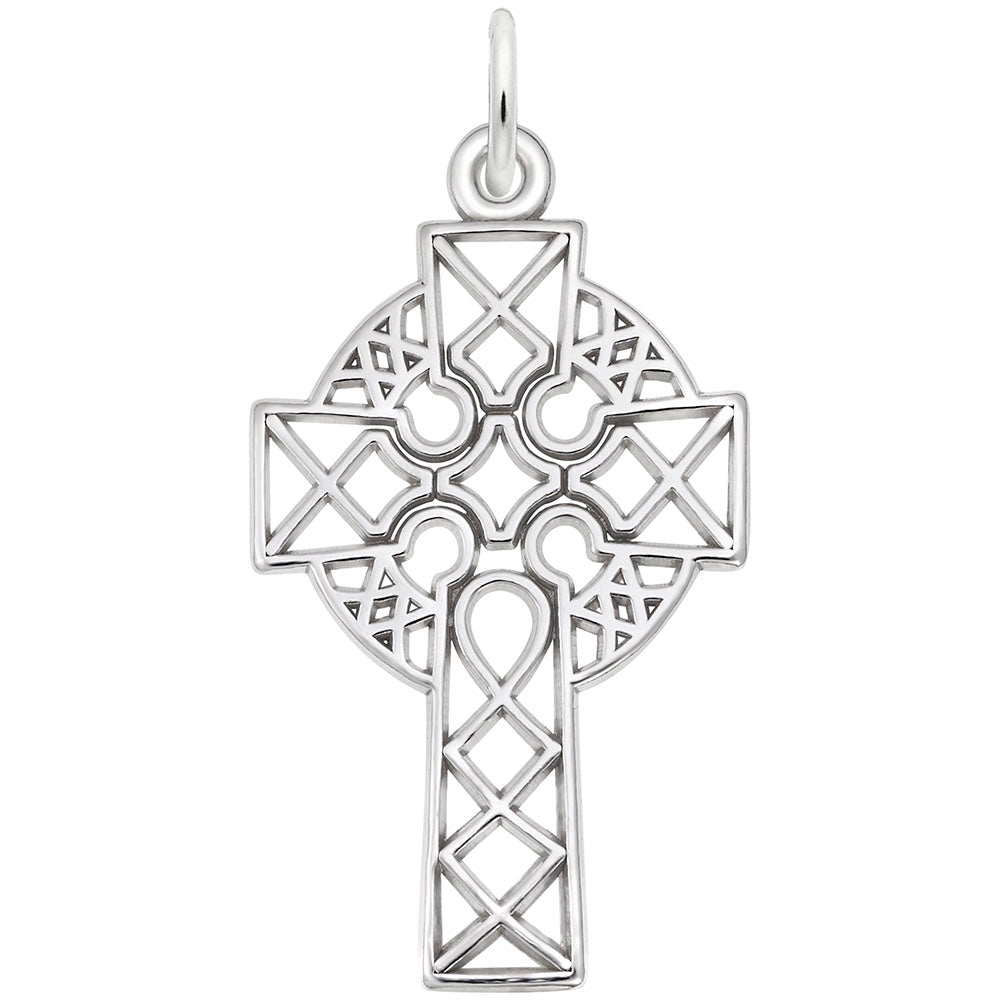 Ornate Celtic Cross Charm for Travel Lovers - Ireland Souvenir 2364