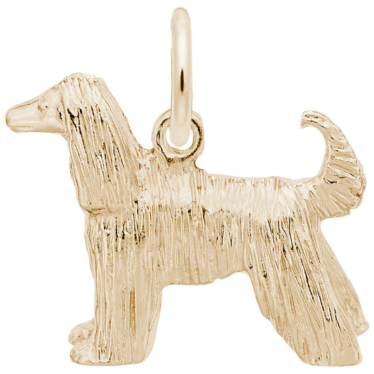 Elegant Afghan Dog Charm - Perfect Gift for Dog Lovers 2372
