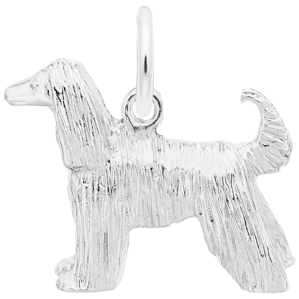 Elegant Afghan Dog Charm - Perfect Gift for Dog Lovers 2372