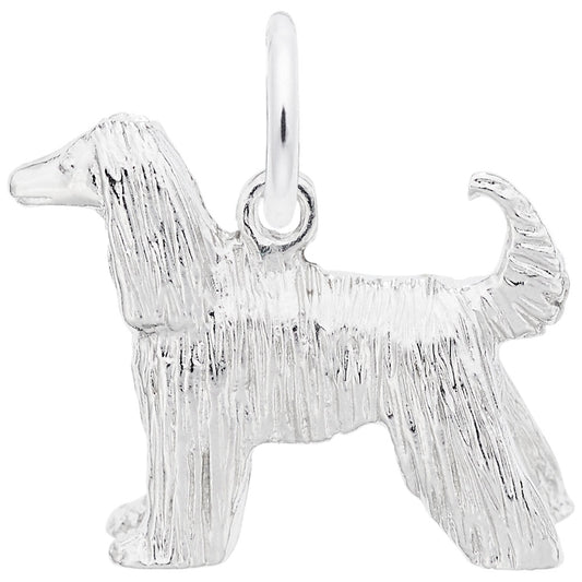 Elegant Afghan Dog Charm - Perfect Gift for Dog Lovers 2372