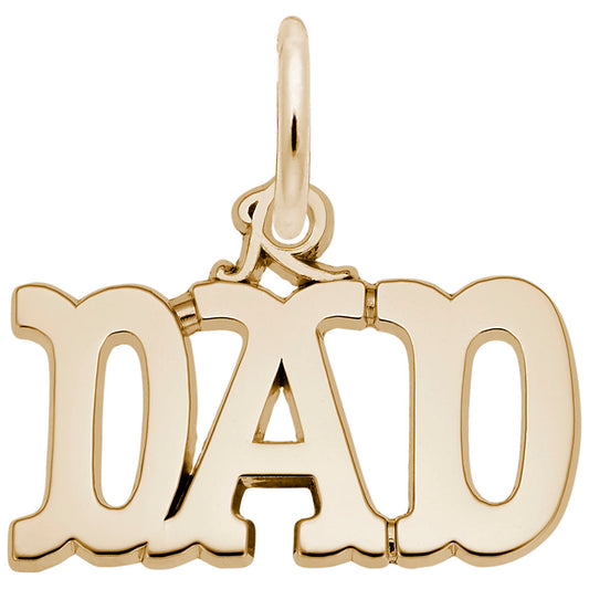 Personalized Dad Charm - Unique Family Friendship Keepsake 2373