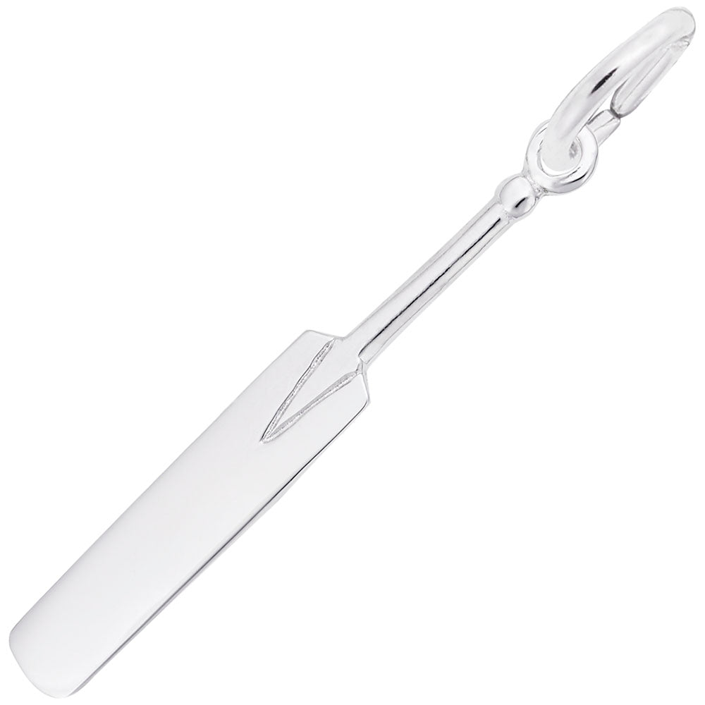 Cricket Paddle Charm - Sterling Silver Sports Jewelry for Fans 2379
