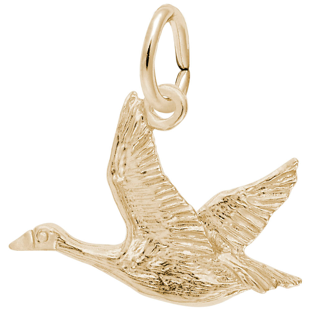 Canadian Goose Charm - Elegant Patriotism Jewelry for Nature Lovers 2384