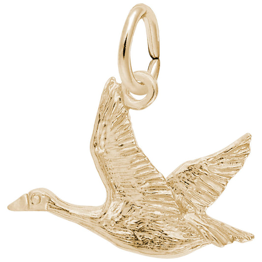 Canadian Goose Charm - Elegant Patriotism Jewelry for Nature Lovers 2384