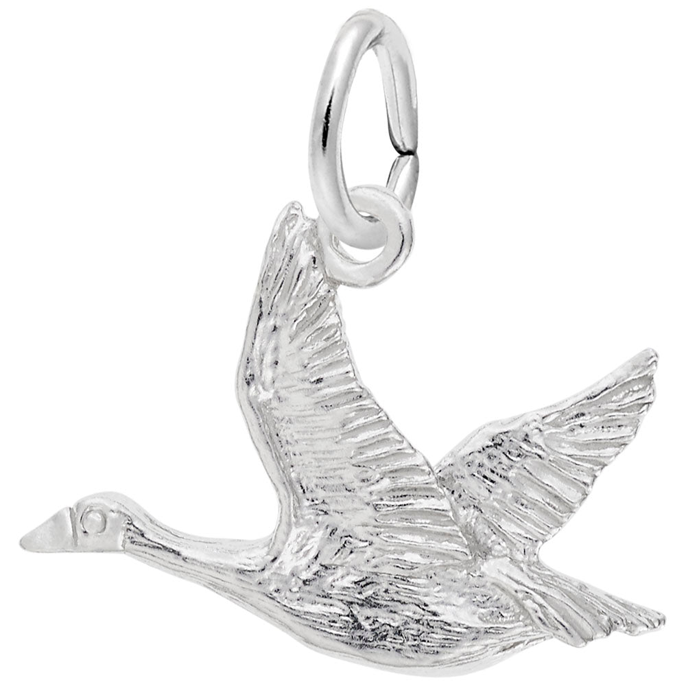 Canadian Goose Charm - Elegant Patriotism Jewelry for Nature Lovers 2384