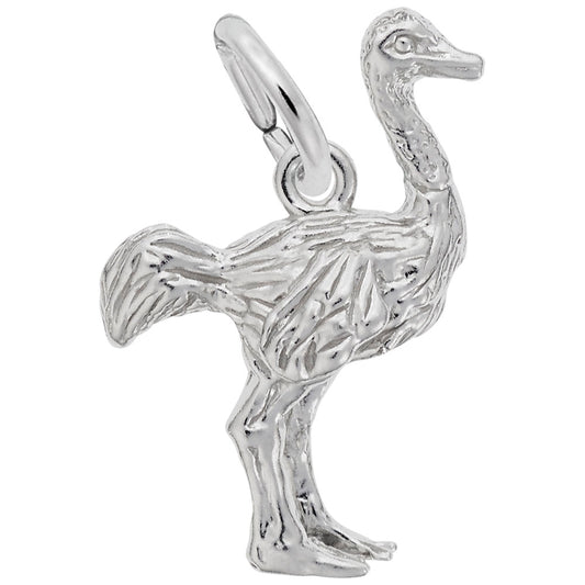 Handcrafted Ostrich Charm - Unique Animal Jewelry for Collectors 2394