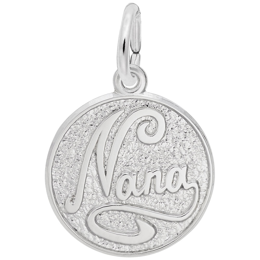 Nana Disc Charm - Personalized Grandparent Jewelry Gift 2428