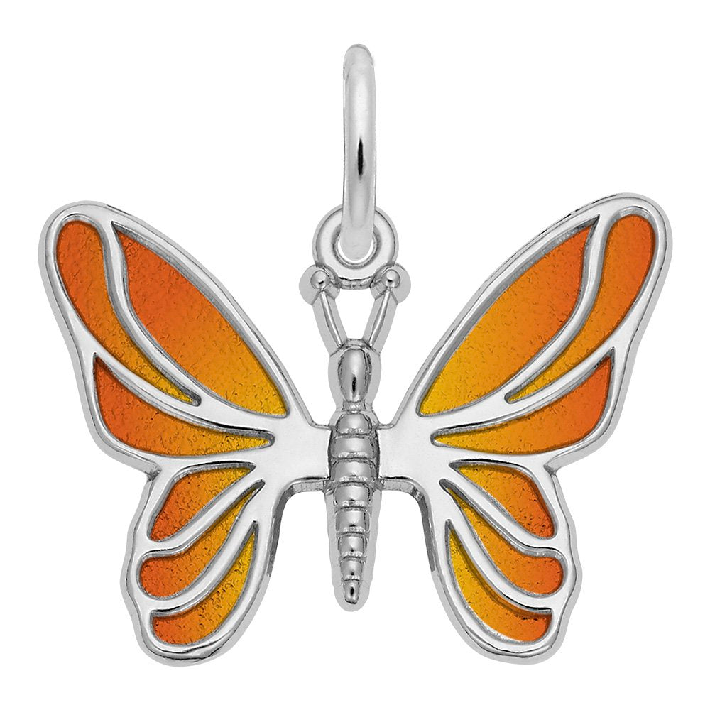 Colorful Painted Butterfly Charm for Summer Jewelry Collection 2429-001