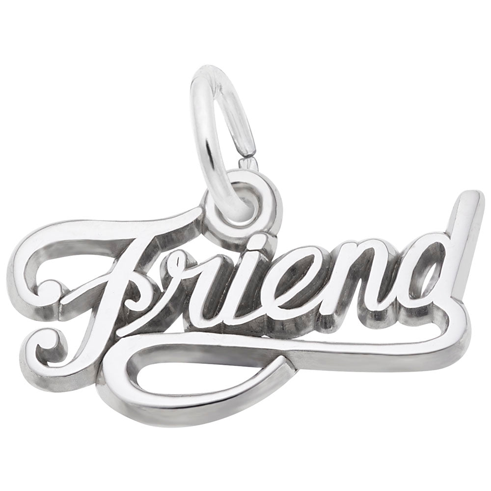 Friend Script Charm - Elegant Friendship Jewelry for Every Occasion 2434