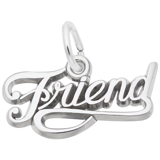 Friend Script Charm - Elegant Friendship Jewelry for Every Occasion 2434