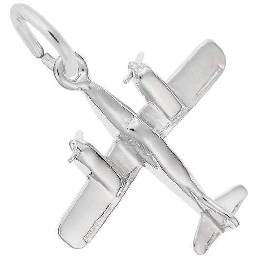 Piper Aztec Plane Charm - Unique Aviation Jewelry for Enthusiasts 2439