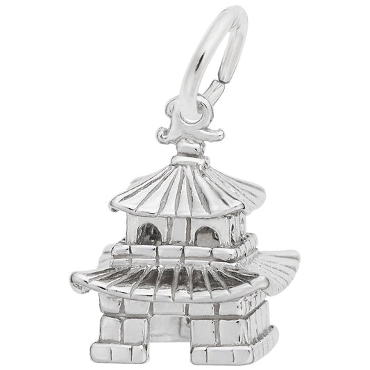 Oriental Temple Charm for Travel Lovers - Unique Jewelry Gift 2456