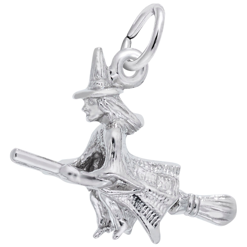 Enchanting Halloween Witch Charm for Spooky Jewelry Collections 2464
