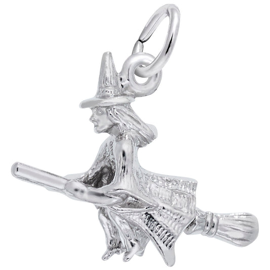 Enchanting Halloween Witch Charm for Spooky Jewelry Collections 2464