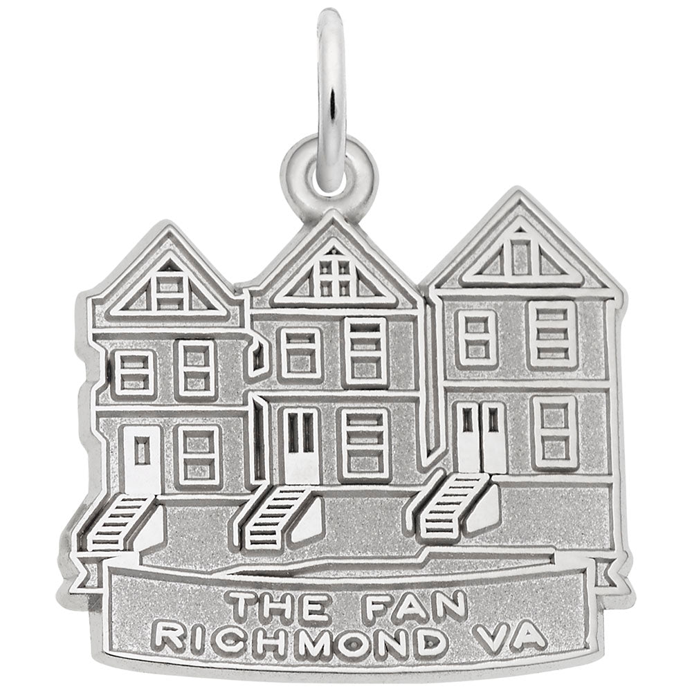 Richmond VA Fan Charm - Unique Travel Souvenir for Collectors 2471