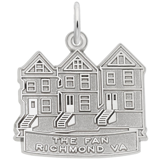 Richmond VA Fan Charm - Unique Travel Souvenir for Collectors 2471
