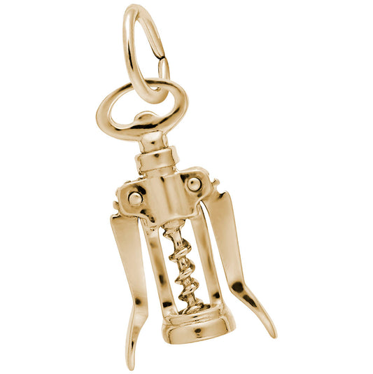 Elegant Corkscrew Charm for Wine Lovers - Perfect Gift Accessory 2477