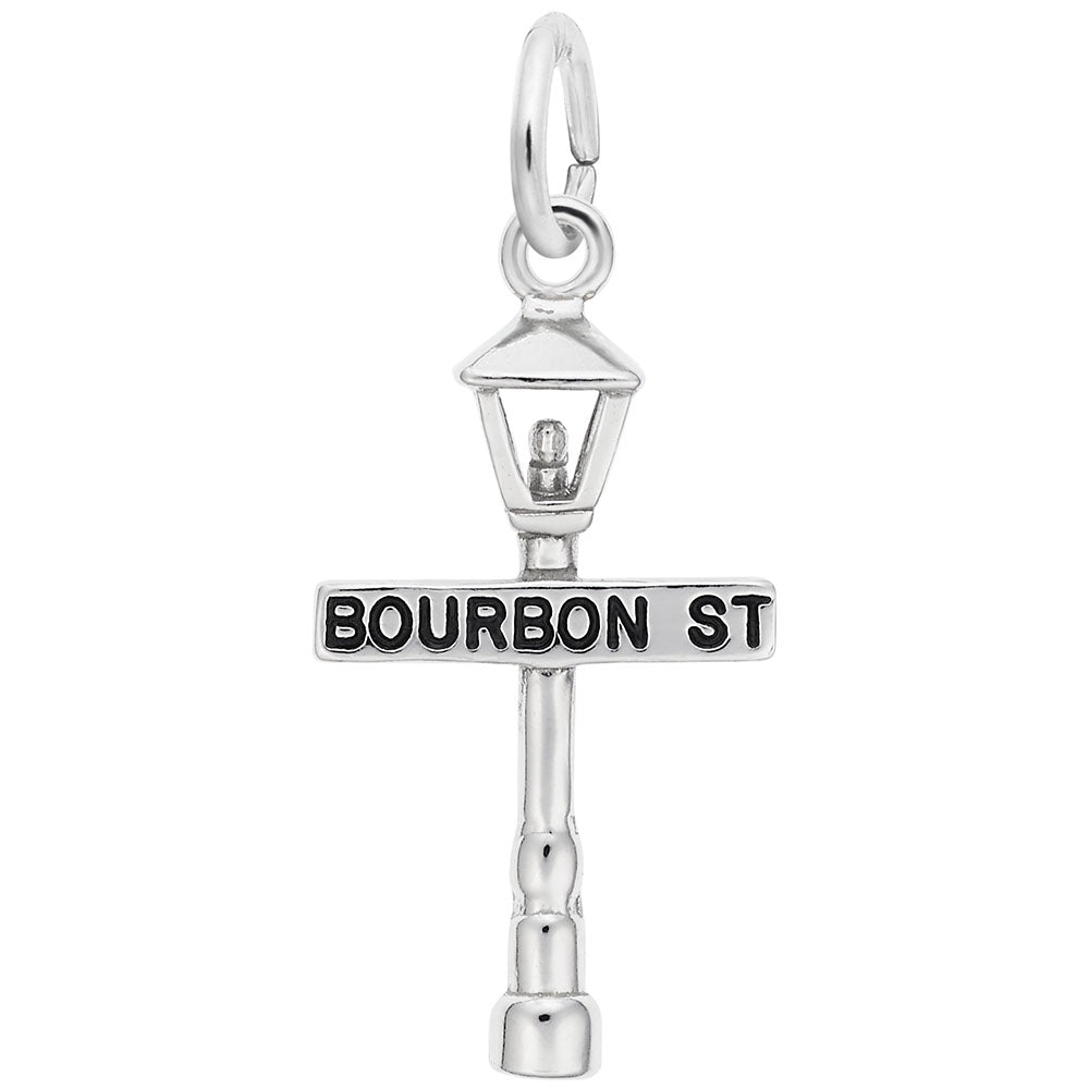 Bourbon Street Lamp Post Charm - Louisiana Travel Souvenir 2478