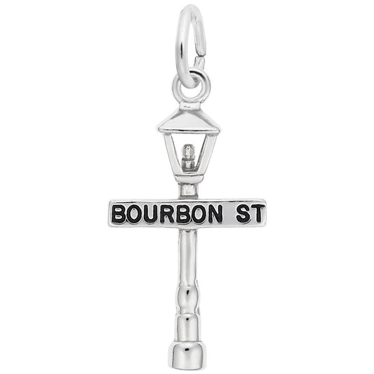 Bourbon Street Lamp Post Charm - Louisiana Travel Souvenir 2478