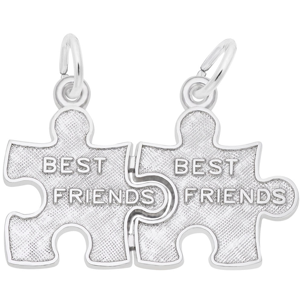 Best Friend Puzzle Pieces Charm - Celebrate Friendship & Connection 2485