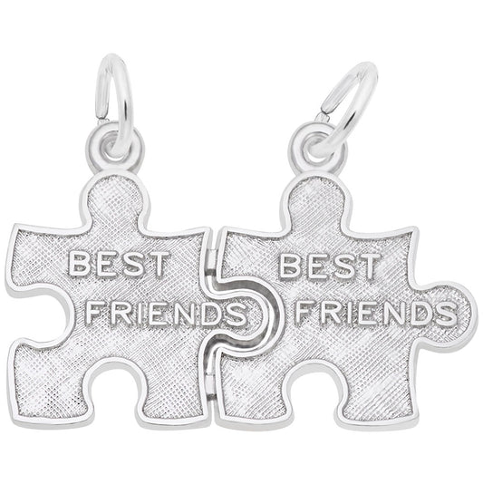Best Friend Puzzle Pieces Charm - Celebrate Friendship & Connection 2485