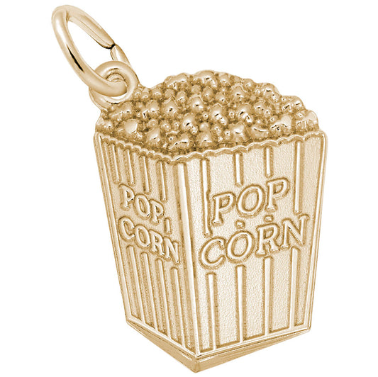 Movie Popcorn Charm - Fun Carnival Arts & Entertainment Jewelry 2490