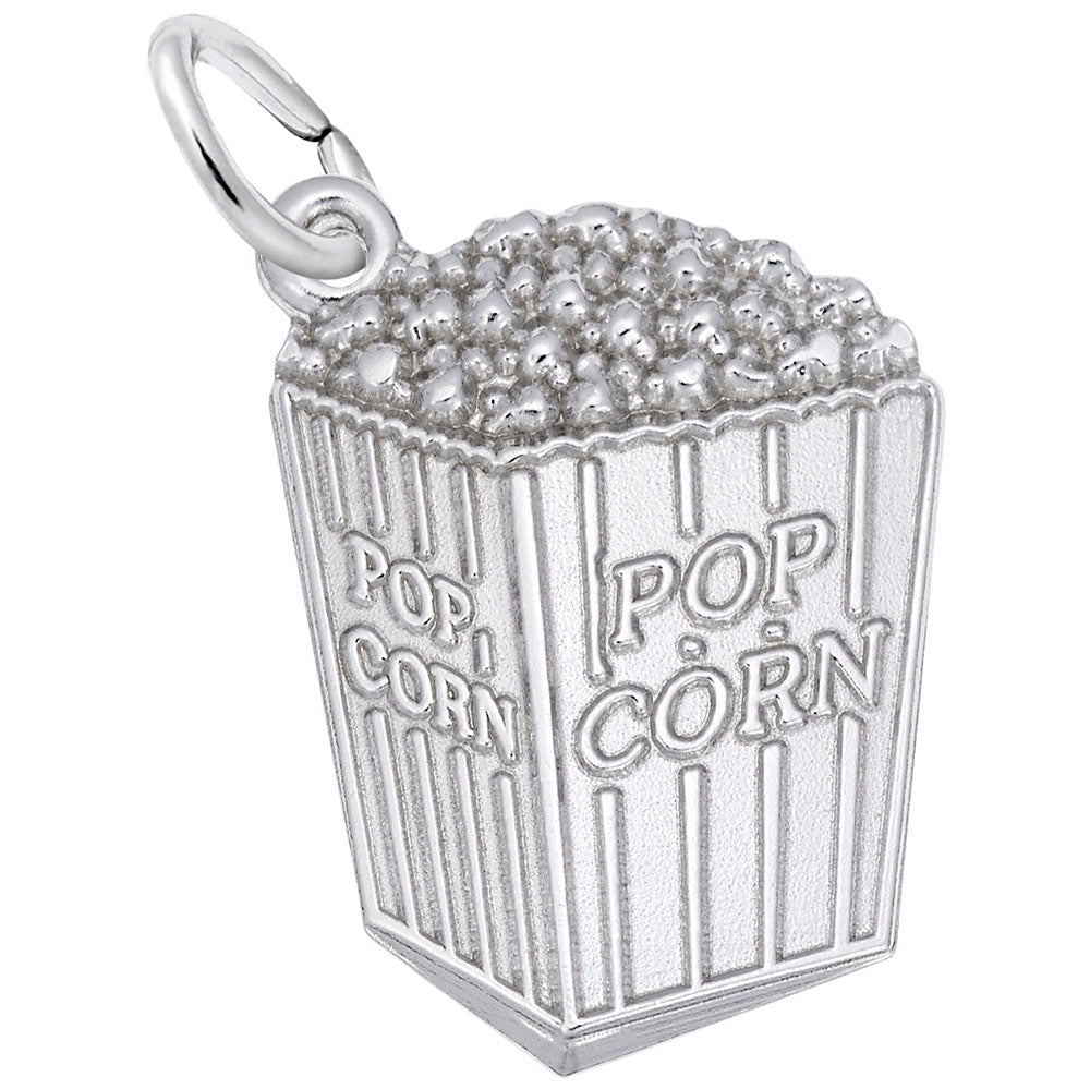 Movie Popcorn Charm - Fun Carnival Arts & Entertainment Jewelry 2490