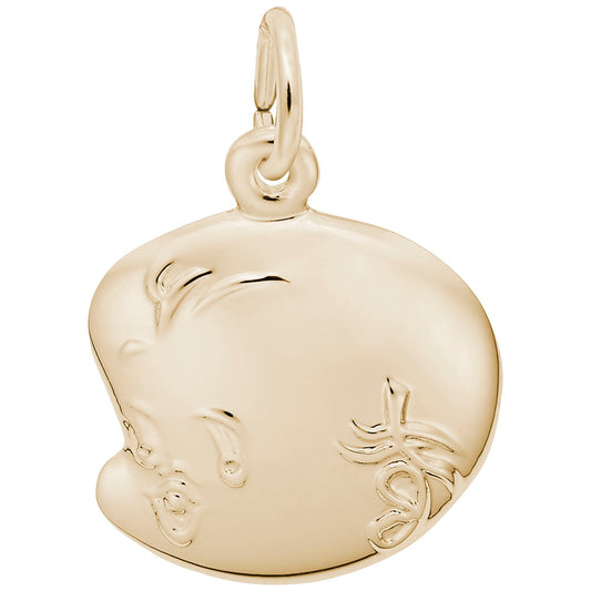 Adorable Baby Face Charm for Family & Friendship Jewelry 2500